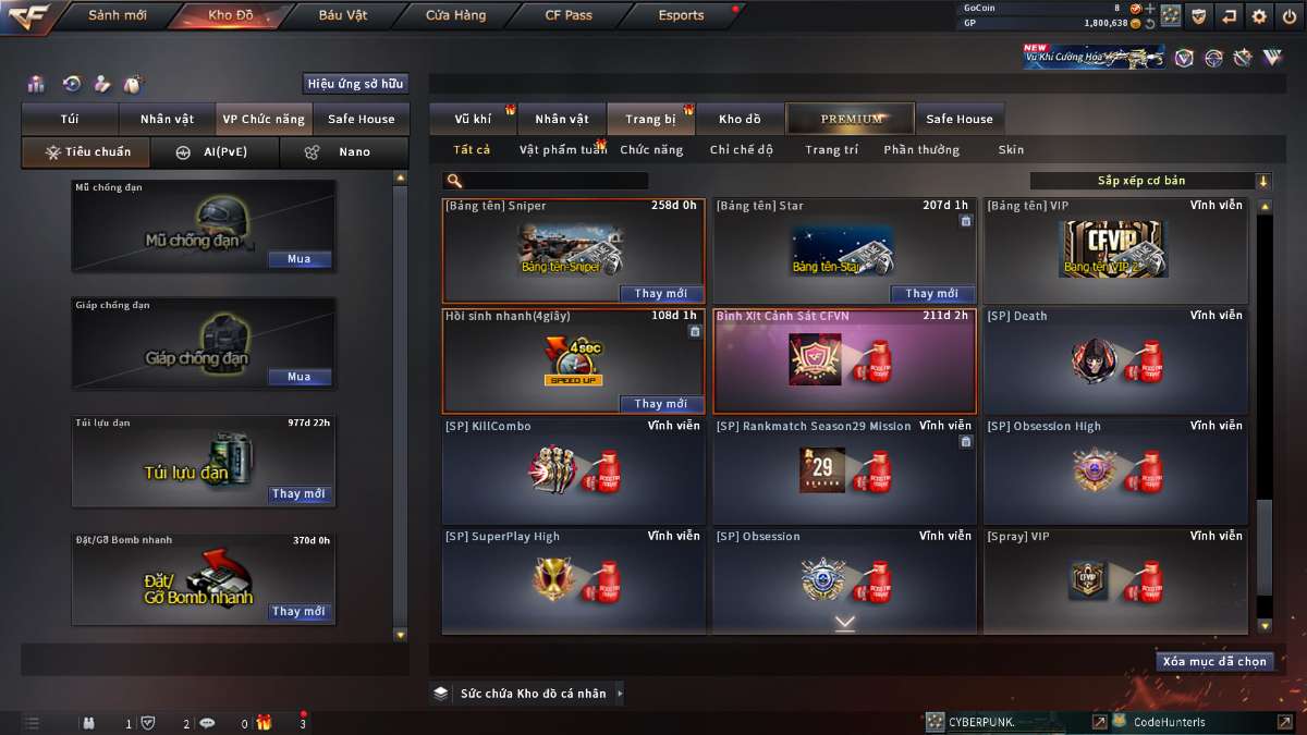 shop acc cf uy tin gia re